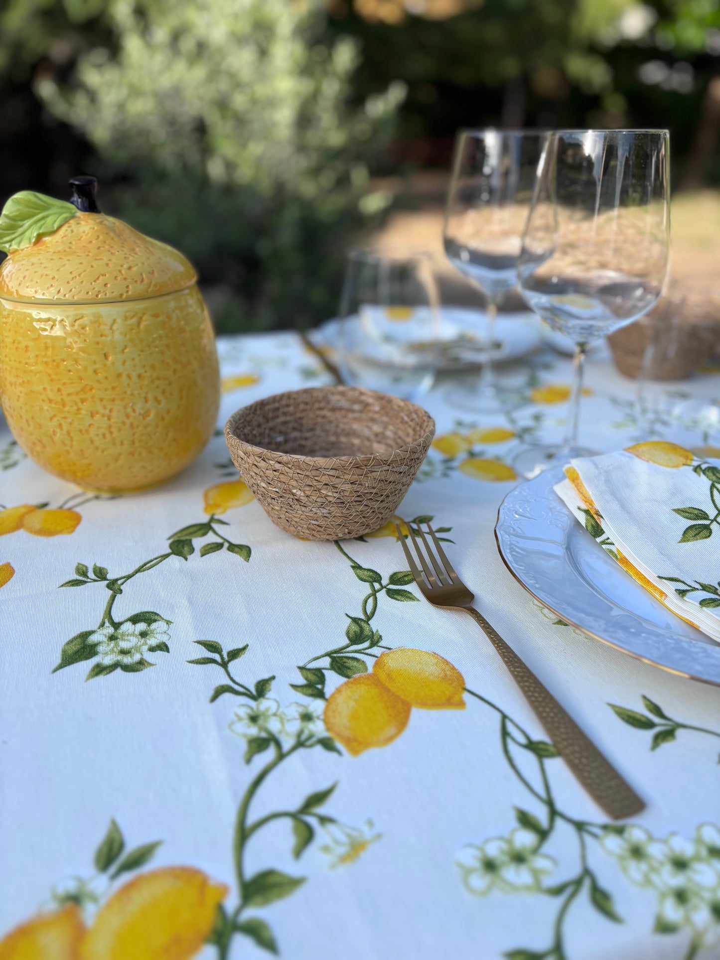 Mantel limones tela