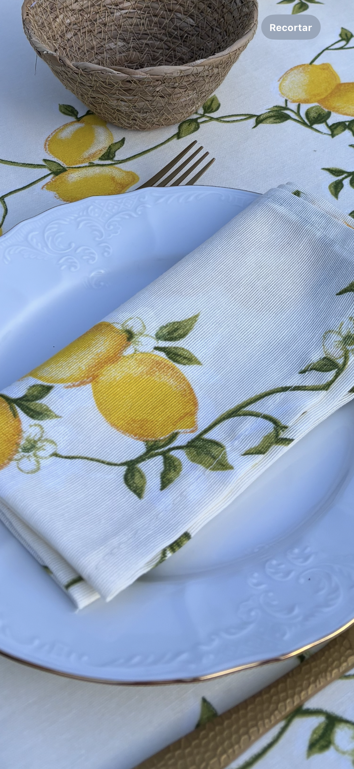 Servilleta limones