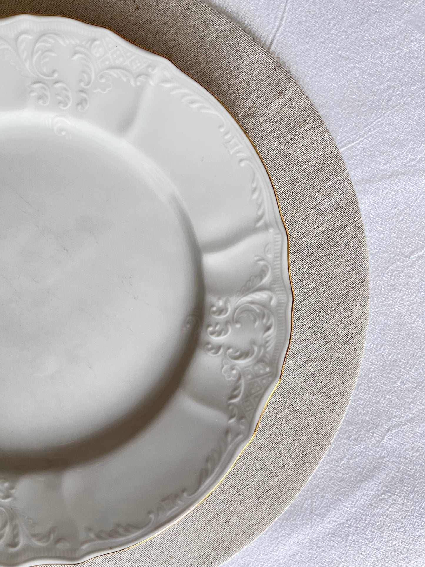 Funda bajoplato color piedra