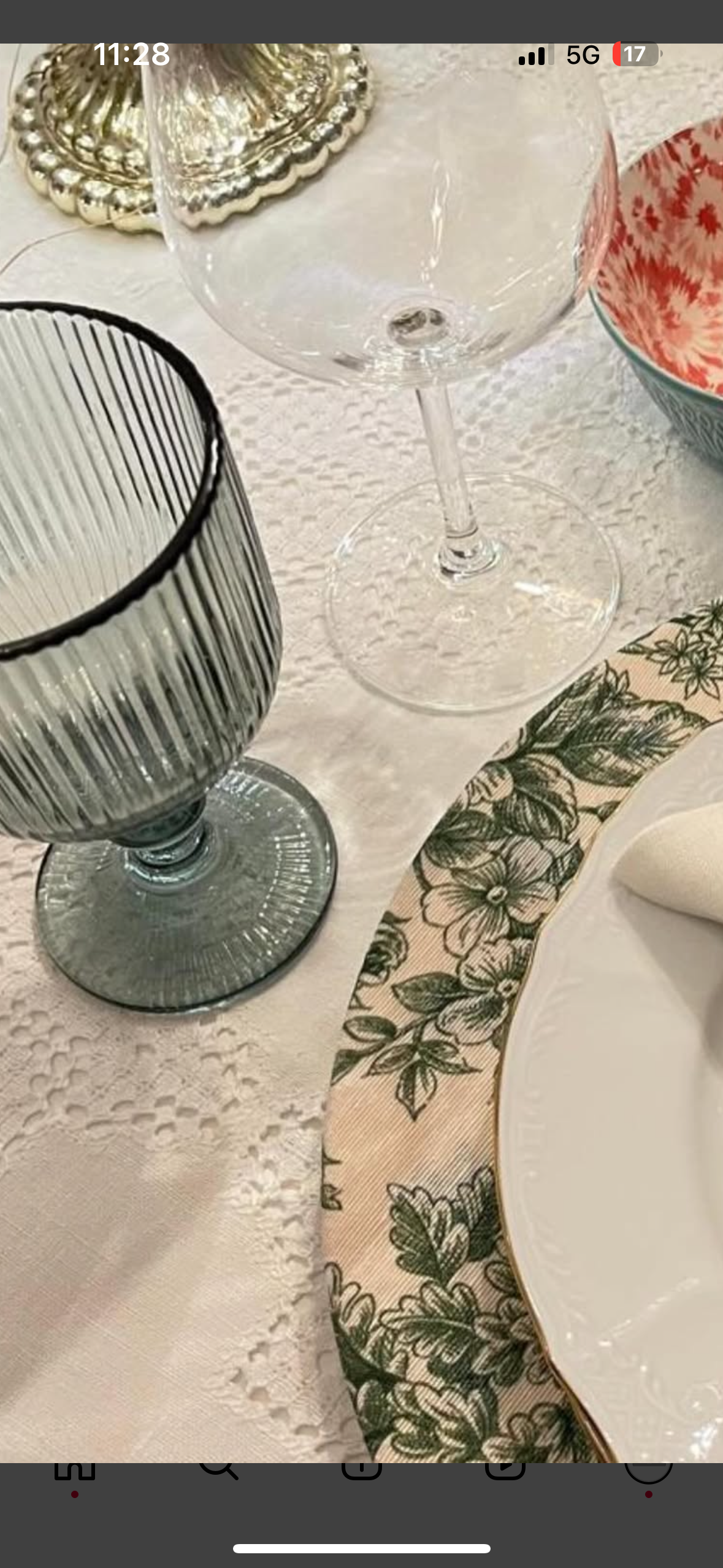 Funda bajo plato Toile de Jouy verde