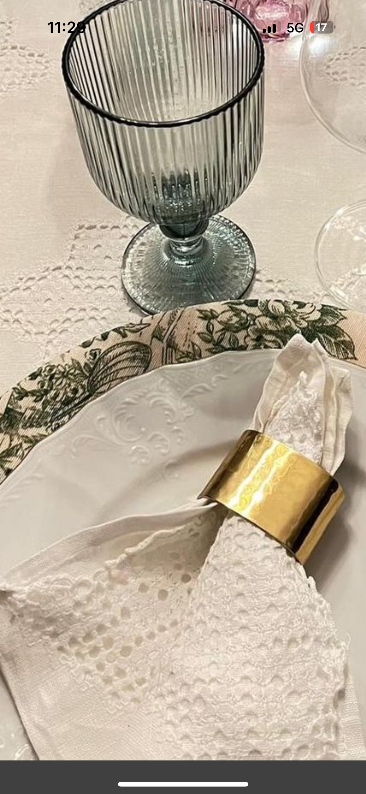 Funda bajo plato Toile de Jouy verde resinado