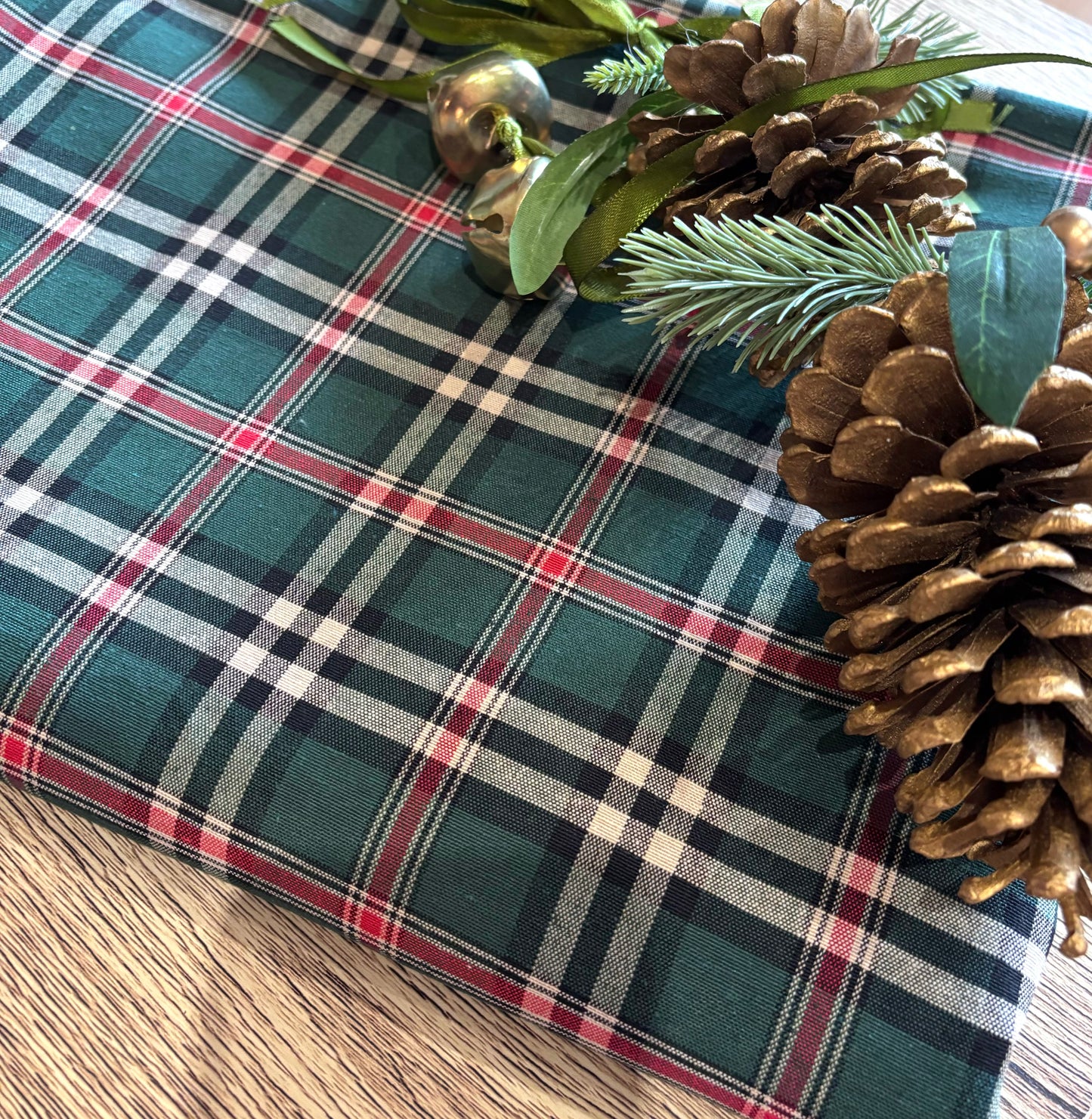 Mantel Tartán verde