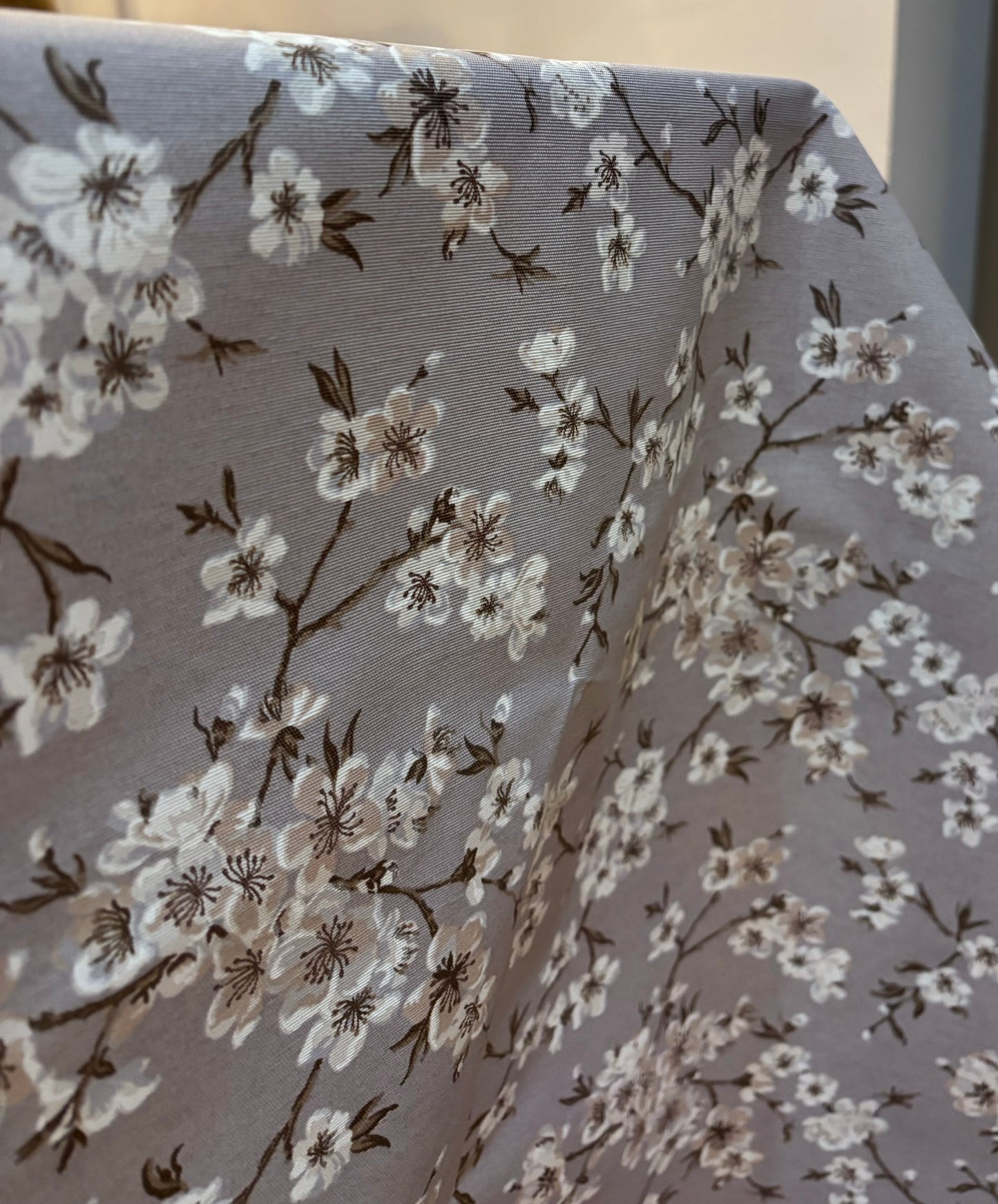 Mantel resinado print flor algodón