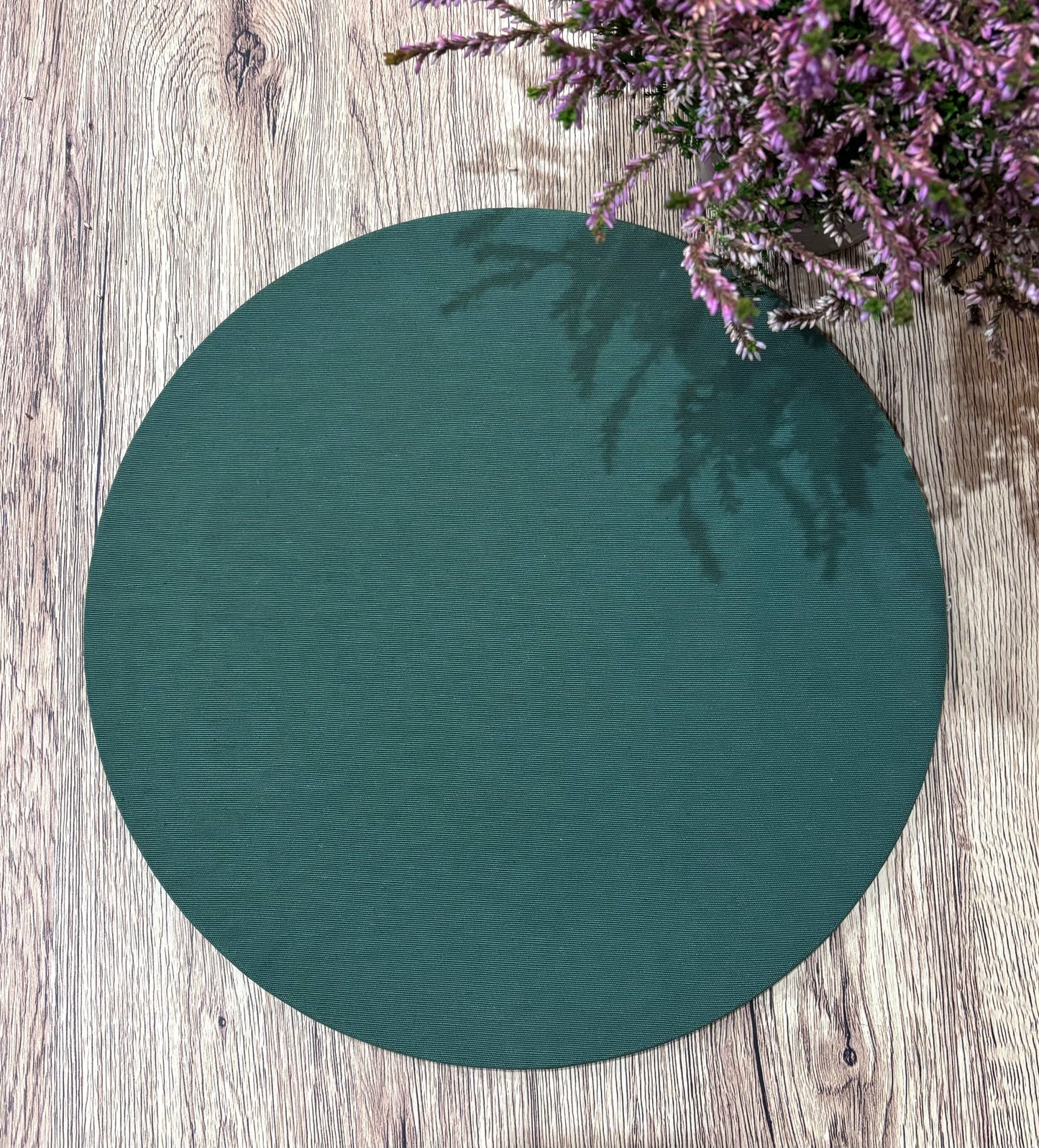 Funda bajoplato verde liso