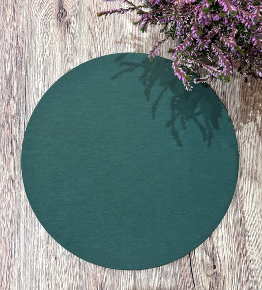 Funda bajoplato verde liso