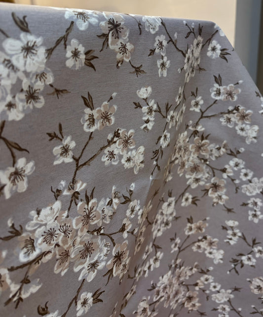 Mantel resinado print flor algodón
